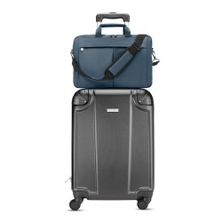Sacoche Trolley Adaptable Éco-responsable pour Ordinateur STOCKHOLM Matières : PET Couleurs : bleu cadeau collaborateur premium