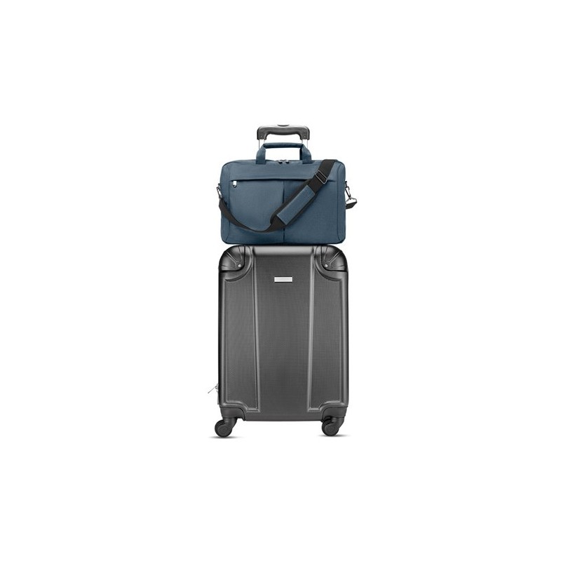 Sacoche Trolley Adaptable Éco-responsable pour Ordinateur STOCKHOLM Matières : PET Couleurs : bleu cadeau collaborateur premium
