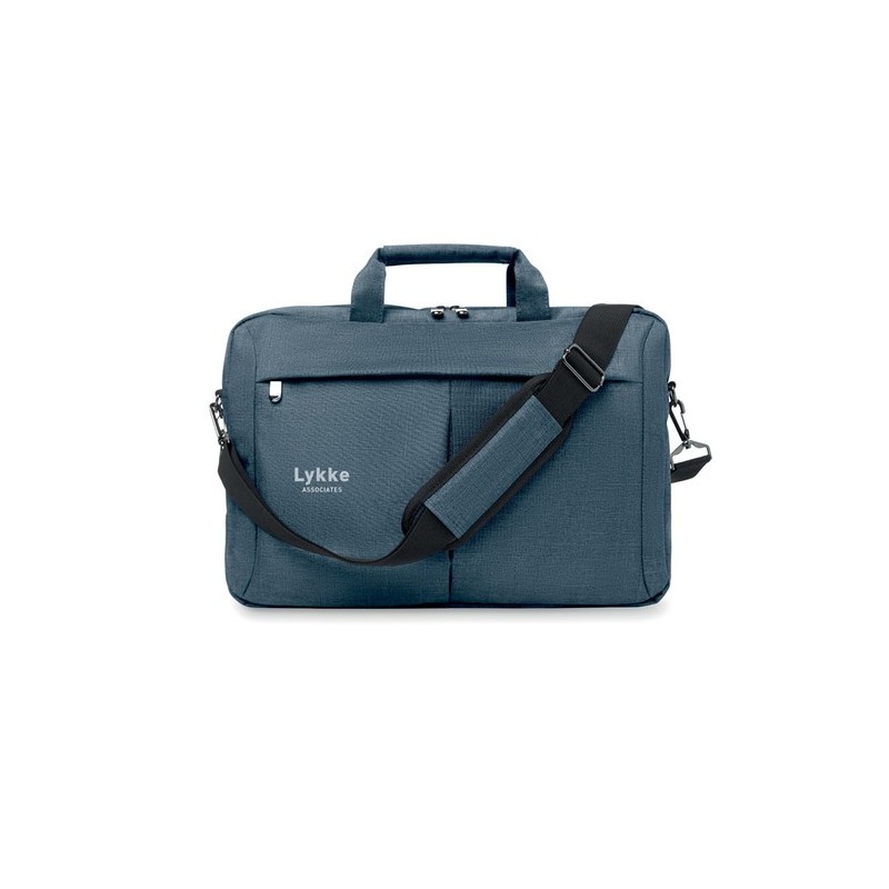 Sacoche Trolley Adaptable Éco-responsable pour Ordinateur STOCKHOLM Matières : PET Couleurs : bleu accessoire événementiel uniqu