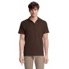 Polo Homme Personnalisé 210g Éco-responsable SPRING II Matières : coton Taille textile : L Couleurs : chocolat livraison express