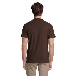 Polo Homme Personnalisé 210g Éco-responsable SPRING II Matières : coton Taille textile : L Couleurs : chocolat objet promotionne