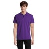 Polo Homme Personnalisé 210g Éco-responsable SPRING II Matières : coton Taille textile : L Couleurs : violet foncé personnalisab