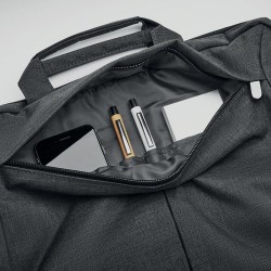 Sacoche Trolley Adaptable Éco-responsable pour Ordinateur STOCKHOLM Matières : PET Couleurs : gris cadeau client original
