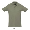 Polo Homme Personnalisé 210g Éco-responsable SPRING II Matières : coton Taille textile : XL Couleurs : kaki marquage couleur écl
