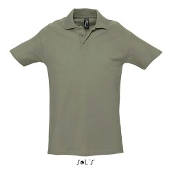 Polo Homme Personnalisé 210g Éco-responsable SPRING II Matières : coton Taille textile : XXL Couleurs : kaki objet promo petit b