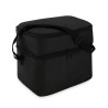 Sac isotherme personnalisé pratique à 2 compartiments CASEY Matières : polyéthylène (PE) Couleurs : noir cadeau client original