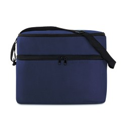 Sac isotherme personnalisé pratique à 2 compartiments CASEY Matières : polyéthylène (PE) Couleurs : bleu impression logo haute q