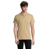 Polo Homme Personnalisé 210g Éco-responsable SPRING II Matières : coton Taille textile : XL Couleurs : sable personnalisation su