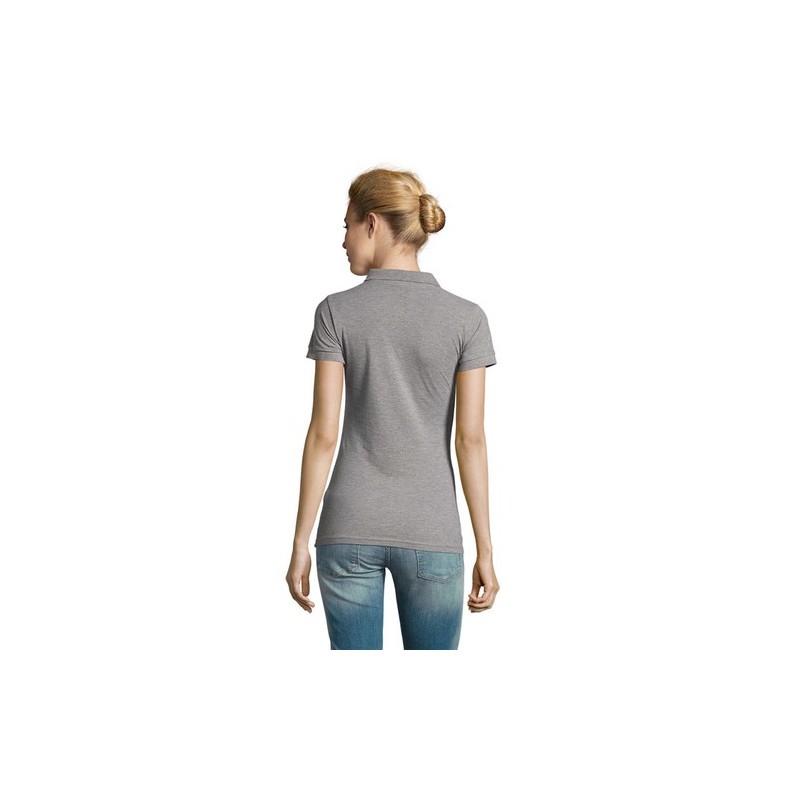 Polo Femme Personnalisable 100% Coton - SOL'S Matières : coton Taille textile : XL Couleurs : gris chiné livraison express 24h 4