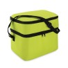 Sac isotherme personnalisé pratique à 2 compartiments CASEY Matières : polyéthylène (PE) Couleurs : vert citron cadeau entrepris