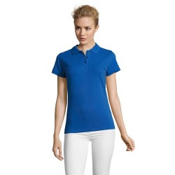 Polo Femme Personnalisable 100% Coton - SOL'S Matières : coton Taille textile : L Couleurs : bleu royal goodies publicitaire évé