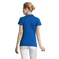 Polo Femme Personnalisable 100% Coton - SOL'S Matières : coton Taille textile : S Couleurs : bleu royal impression haute définit