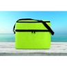 Sac isotherme personnalisé pratique à 2 compartiments CASEY Matières : polyéthylène (PE) Couleurs : vert citron cadeau affaires 