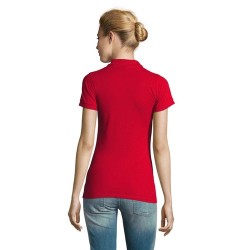 Polo Femme Personnalisable 100% Coton - SOL'S Matières : coton Taille textile : M Couleurs : rouge personnalisable avec votre lo