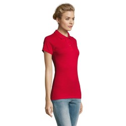 Polo Femme Personnalisable 100% Coton - SOL'S Matières : coton Taille textile : XXL Couleurs : rouge personnalisable avec votre 