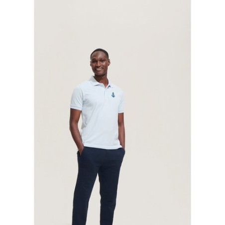 Polo Homme Personnalisable 180g Éco-responsable 100% Coton - PERFECT MEN Matières : coton Taille textile : L Couleurs : noir cad