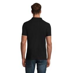 Polo Homme Personnalisable 180g Éco-responsable 100% Coton - PERFECT MEN Matières : coton Taille textile : S Couleurs : noir acc