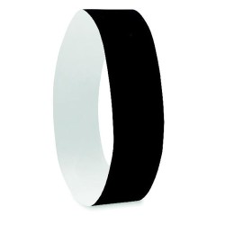 Bracelet Éco-responsable Personnalisable TYVEK® - Idéal pour Événements Matières : polyéthylène (PE) Couleurs : noir livraison e