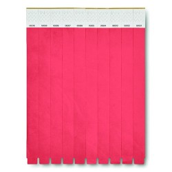 Bracelet Éco-responsable Personnalisable TYVEK® - Idéal pour Événements Matières : polyéthylène (PE) Couleurs : rouge objet prom