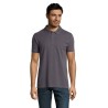 Polo Homme Personnalisable 180g Éco-responsable 100% Coton - PERFECT MEN Matières : coton Taille textile : XXL Couleurs : gris f