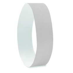 Bracelet Éco-responsable Personnalisable TYVEK® - Idéal pour Événements Matières : polyéthylène (PE) Couleurs : blanc cadeau col