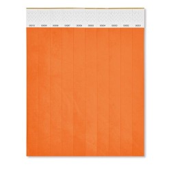 Bracelet Éco-responsable Personnalisable TYVEK® - Idéal pour Événements Matières : polyéthylène (PE) Couleurs : orange cadeau af