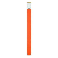 Bracelet Éco-responsable Personnalisable TYVEK® - Idéal pour Événements Matières : polyéthylène (PE) Couleurs : orange cadeau cl