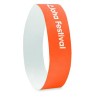 Bracelet Éco-responsable Personnalisable TYVEK® - Idéal pour Événements Matières : polyéthylène (PE) Couleurs : orange objet pro