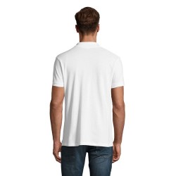 Polo Homme Personnalisable 180g Éco-responsable 100% Coton - PERFECT MEN Matières : coton Taille textile : L Couleurs : blanc ac