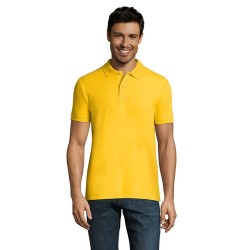 Polo Homme Personnalisable 180g Éco-responsable 100% Coton - PERFECT MEN Matières : coton Taille textile : S Couleurs : jaune ac