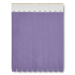 Bracelet Éco-responsable Personnalisable TYVEK® - Idéal pour Événements Matières : polyéthylène (PE) Couleurs : violet personnal