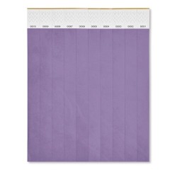 Bracelet Éco-responsable Personnalisable TYVEK® - Idéal pour Événements Matières : polyéthylène (PE) Couleurs : violet cadeau cl