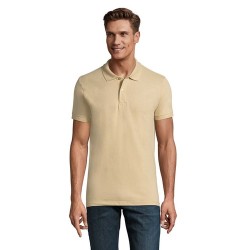 Polo Homme Personnalisable 180g Éco-responsable 100% Coton - PERFECT MEN Matières : coton Taille textile : L Couleurs : sable ac