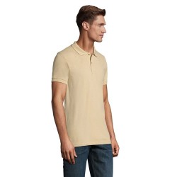 Polo Homme Personnalisable 180g Éco-responsable 100% Coton - PERFECT MEN Matières : coton Taille textile : L Couleurs : sable im