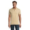 Polo Homme Personnalisable 180g Éco-responsable 100% Coton - PERFECT MEN Matières : coton Taille textile : S Couleurs : sable go