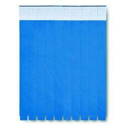 Bracelet Éco-responsable Personnalisable TYVEK® - Idéal pour Événements Matières : polyéthylène (PE) Couleurs : bleu royal marqu