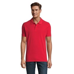 Polo Homme Personnalisable 180g Éco-responsable 100% Coton - PERFECT MEN Matières : coton Taille textile : 5XL Couleurs : rouge 