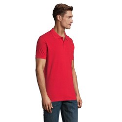 Polo Homme Personnalisable 180g Éco-responsable 100% Coton - PERFECT MEN Matières : coton Taille textile : 3XL Couleurs : rouge 