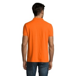 Polo Homme Personnalisable 180g Éco-responsable 100% Coton - PERFECT MEN Matières : coton Taille textile : S Couleurs : orange m