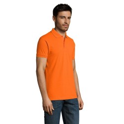 Polo Homme Personnalisable 180g Éco-responsable 100% Coton - PERFECT MEN Matières : coton Taille textile : S Couleurs : orange c
