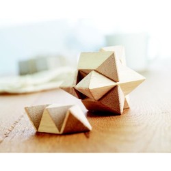 Casse-tête en Bois Personnalisé Étoile - Star Brain Teaser Matières : bois Couleurs : bois impression haute définition