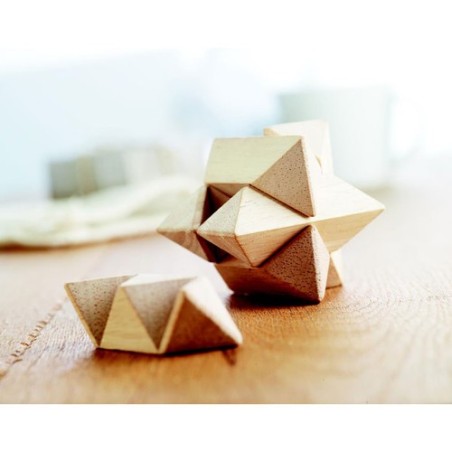 Casse-tête en Bois Personnalisé Étoile - Star Brain Teaser Matières : bois Couleurs : bois impression haute définition