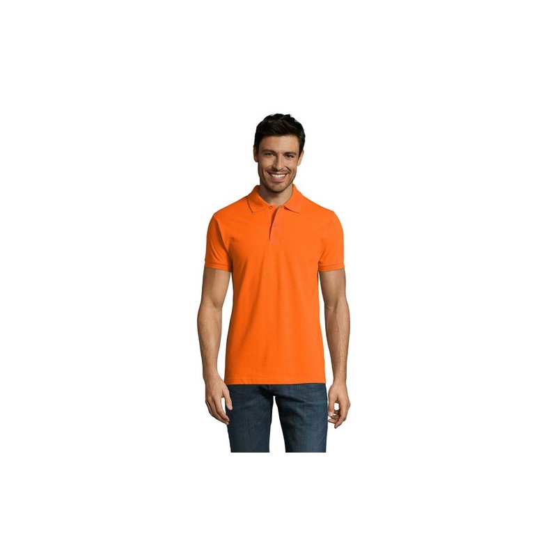 Polo Homme Personnalisable 180g Éco-responsable 100% Coton - PERFECT MEN Matières : coton Taille textile : XL Couleurs : orange 