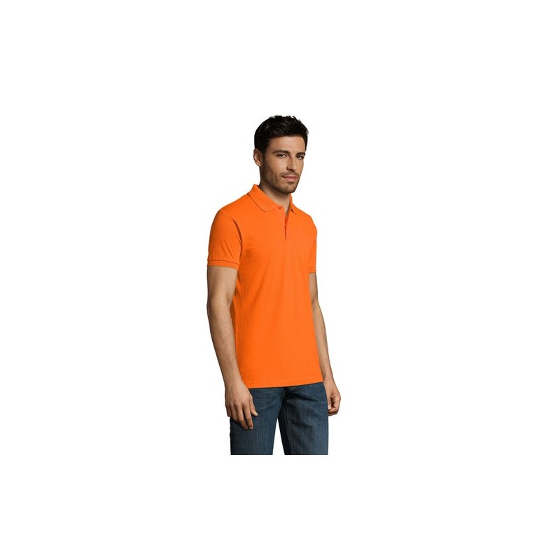 Polo Homme Personnalisable 180g Éco-responsable 100% Coton - PERFECT MEN Matières : coton Taille textile : XL Couleurs : orange 