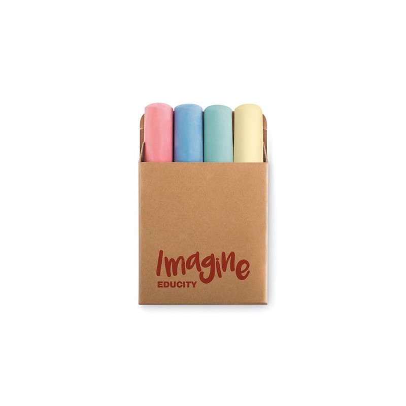 Craies de Couleur Personnalisables - 4 Chalk Sticks