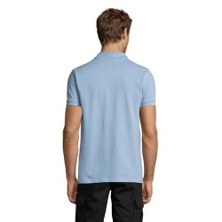 Polo Homme Personnalisable 180g Éco-responsable 100% Coton - PERFECT MEN Matières : coton Taille textile : L Couleurs : bleu cie