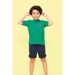 Polo Enfant 170g Éco-responsable Personnalisé - Summer II Kids Matières : coton Taille textile : 3XL Couleurs : blanc cadeau aff