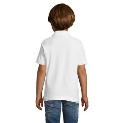 Polo Enfant 170g Éco-responsable Personnalisé - Summer II Kids Matières : coton Taille textile : XXL Couleurs : blanc marquage l