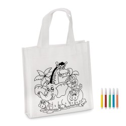 Mini sac shopping à colorier personnalisé pas cher SHOOPIE