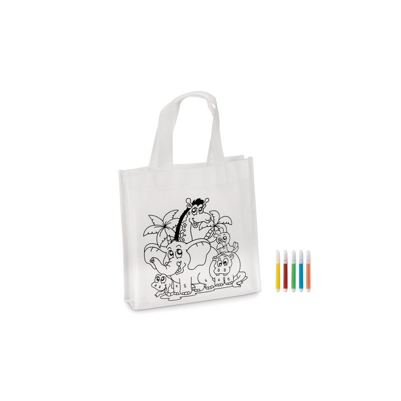 Mini sac shopping à colorier personnalisé pas cher SHOOPIE